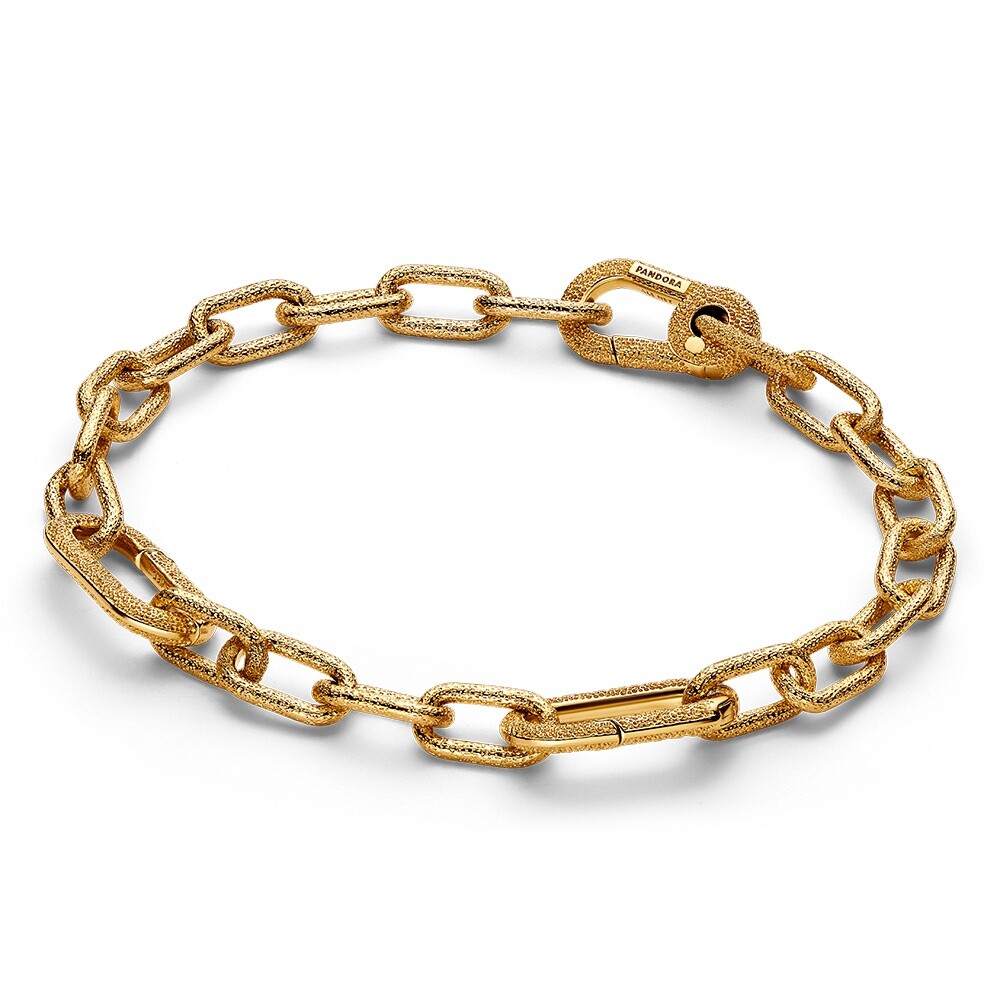 Pandora Stylový pozlacený náramek na přívěsky Shine Me 563829C00 17,5 cm