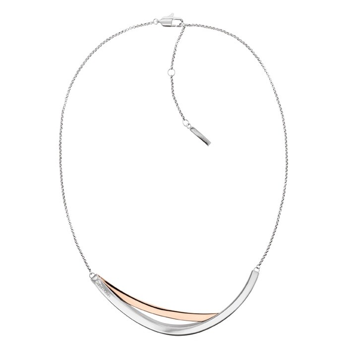Calvin Klein Bicolor náhrdelník z oceli Elliptical 35000848