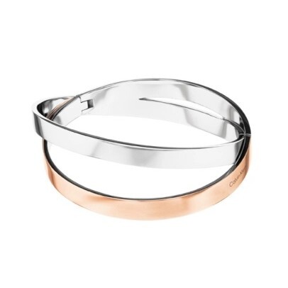Calvin Klein Dvojitý pevný náramek z oceli Elliptical 35000851