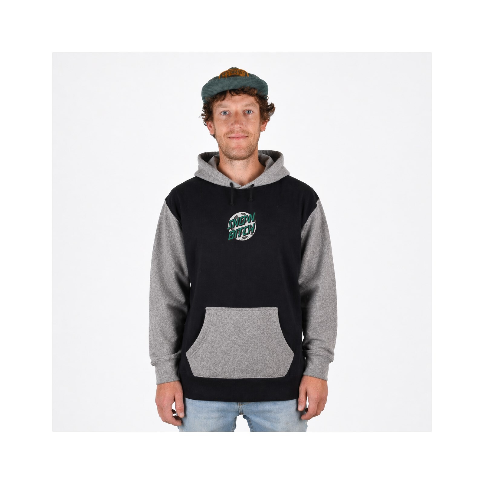 mikina SNOWBITCH - Snow Moon Dark grey / Black (DK GRY BLK)
