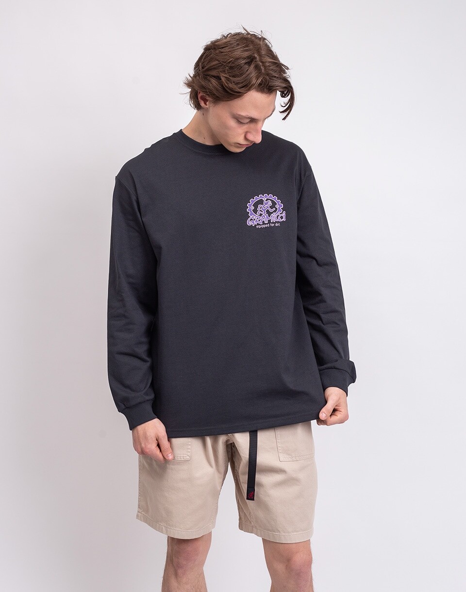 Gramicci Equipped For Dirt L/S Tee VINTAGE BLACK M