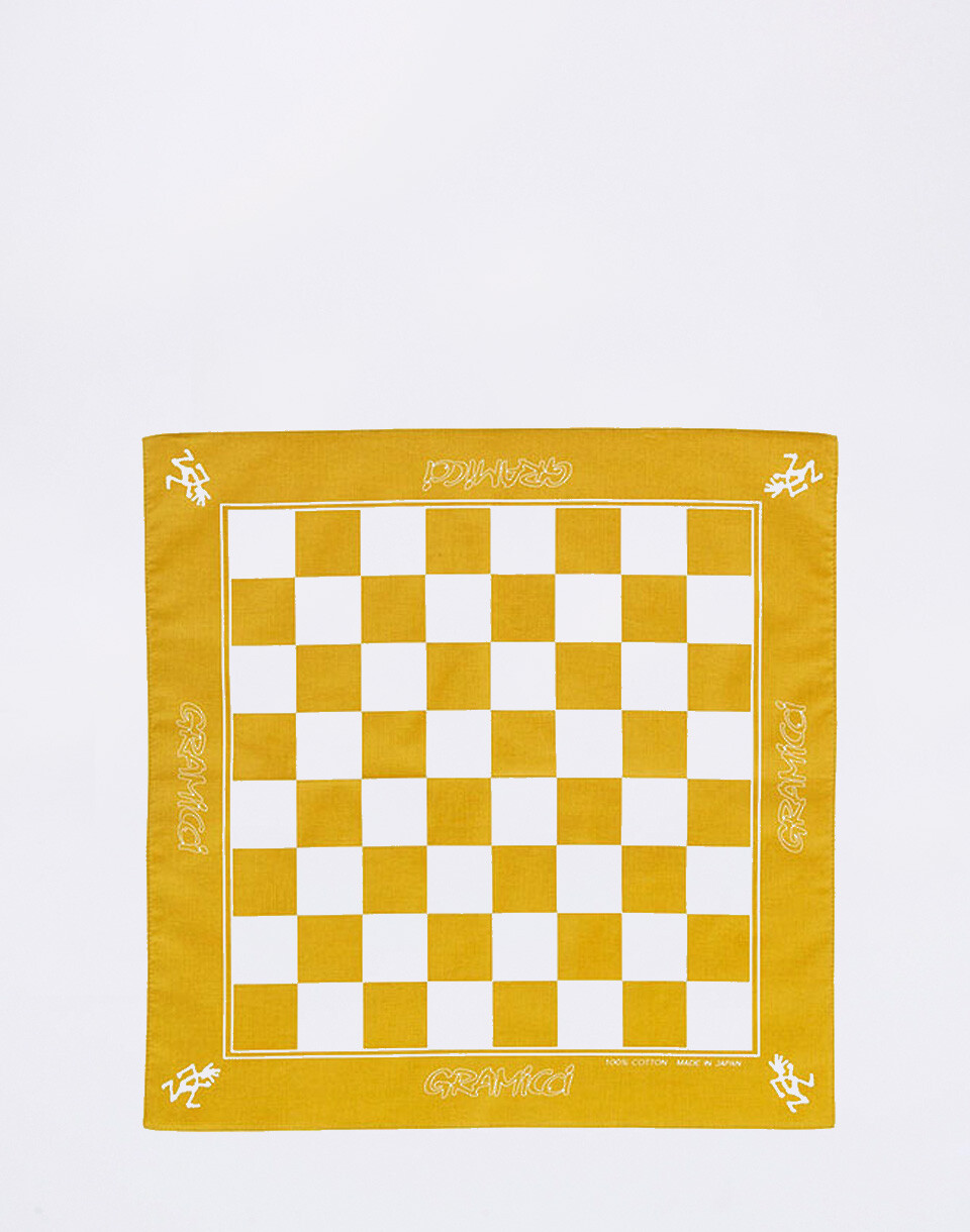 Gramicci Checkers Bandana YELLOW ORANGE