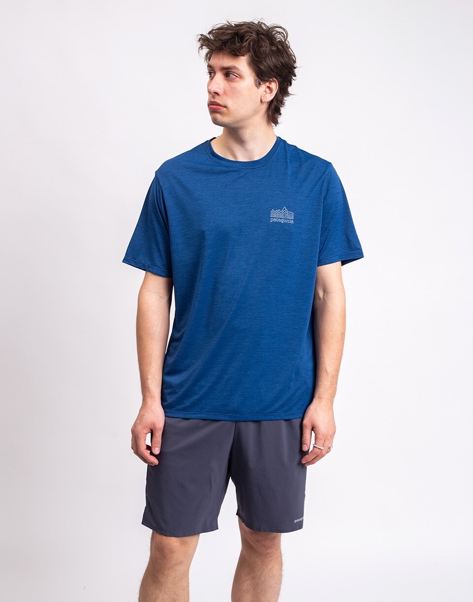 Patagonia M's Capilene® Cool Daily Shirt - Strataspire Clement Blue - Light Clement Blue X-Dye M