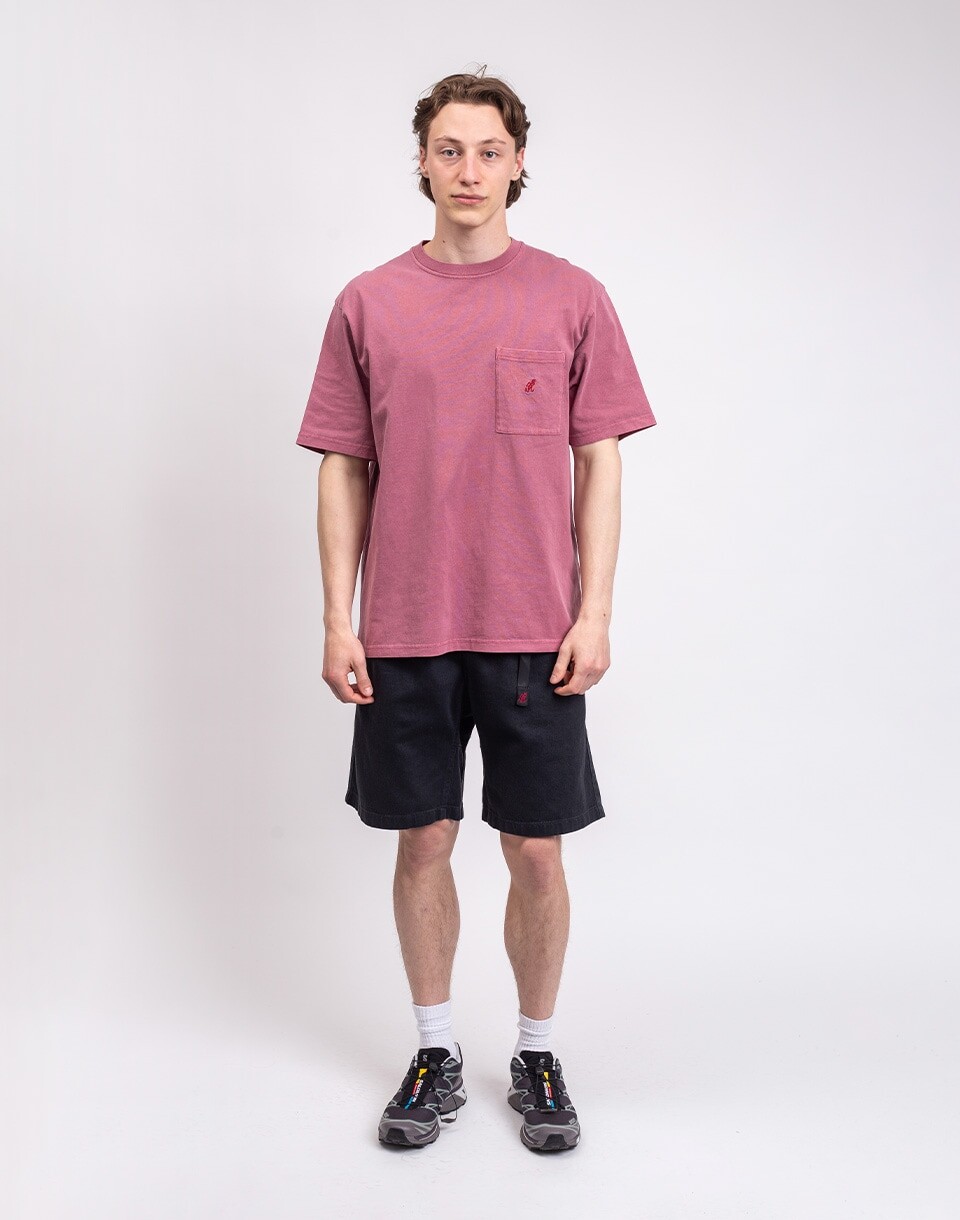 Gramicci One Point Tee Pigment Dyed RED PIGMENT M