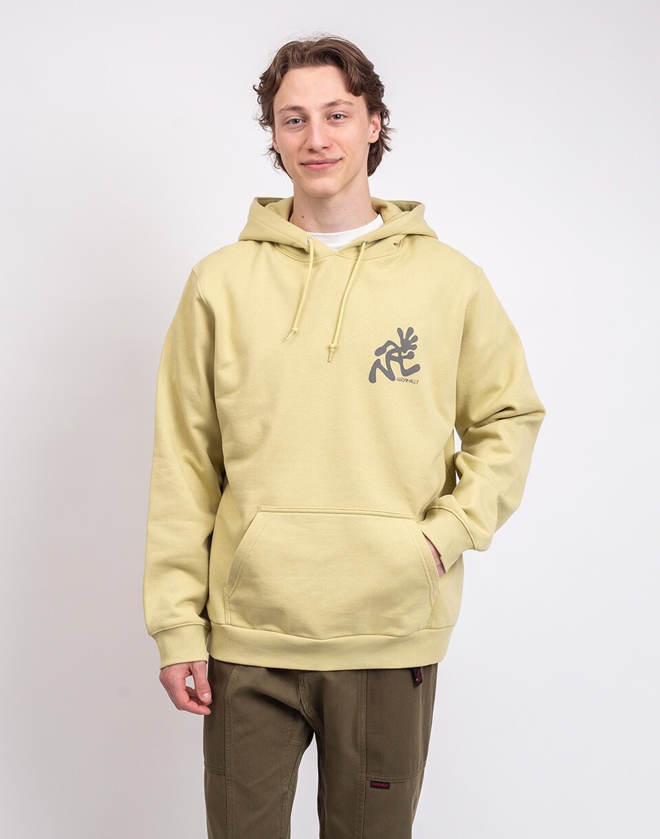 Gramicci Running Man Hooded Sweatshirt LIME M