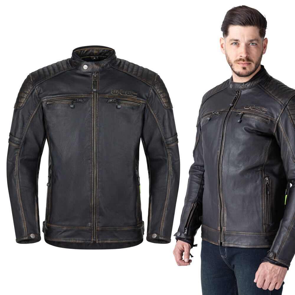 W-TEC Mungelli EVO vintage černo-hnědá - S