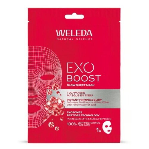 WELEDA Exo Boost Zpevňující maska Granátové jablko a Maca-peptidy 1ks
