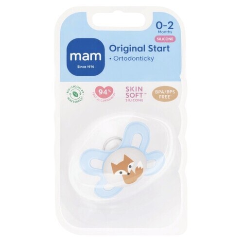 MAM Dudlík Original Start 0-2m modrý 1ks