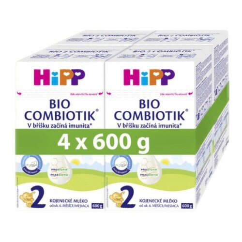 HiPP 2 Combiotik kojenecké mléko BIO 4x600g