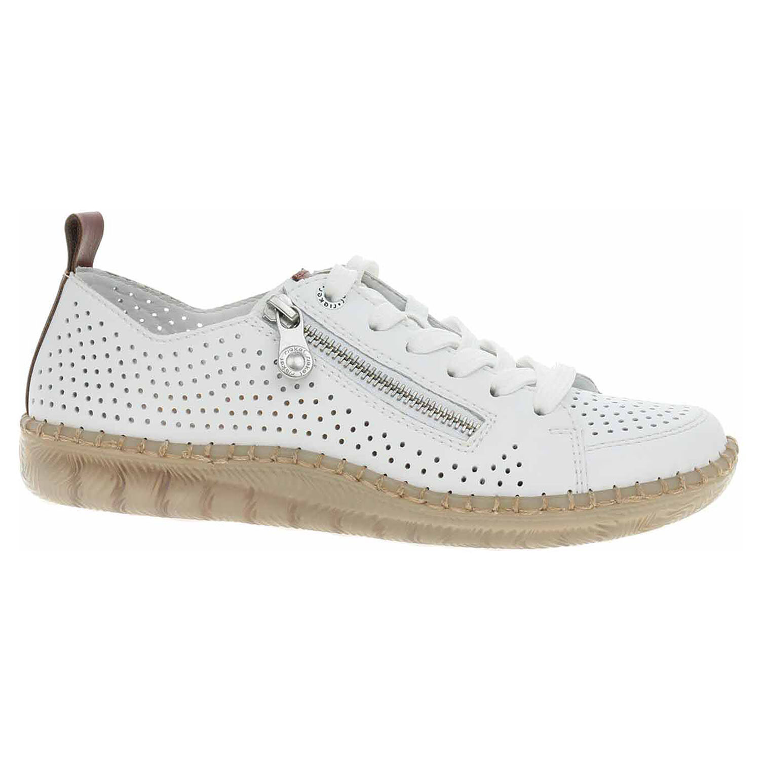 Ecco Dámské polobotky Rieker N2405-80 weiss 23101264