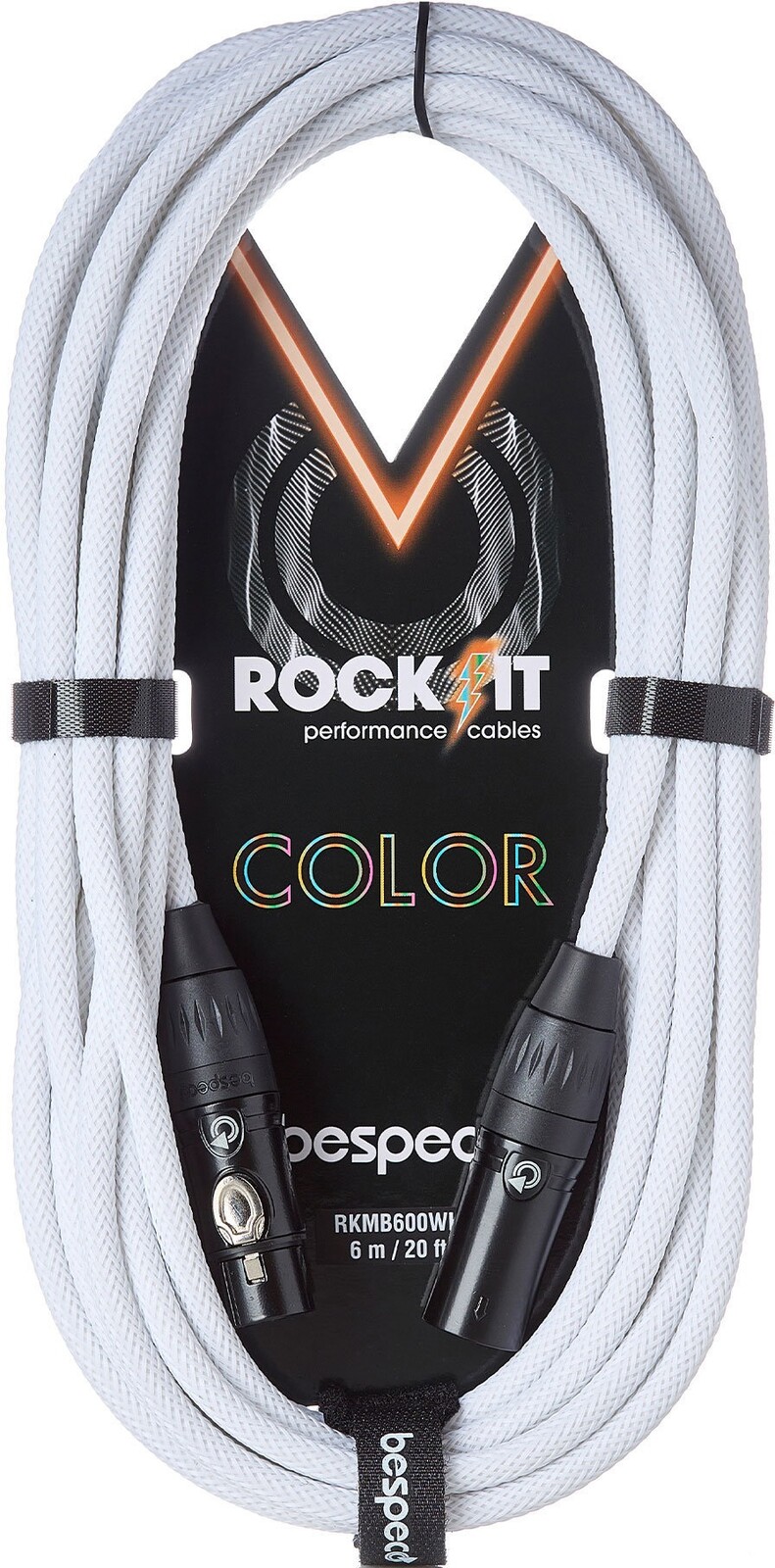 Bespeco Rockit Color White 6m XLR