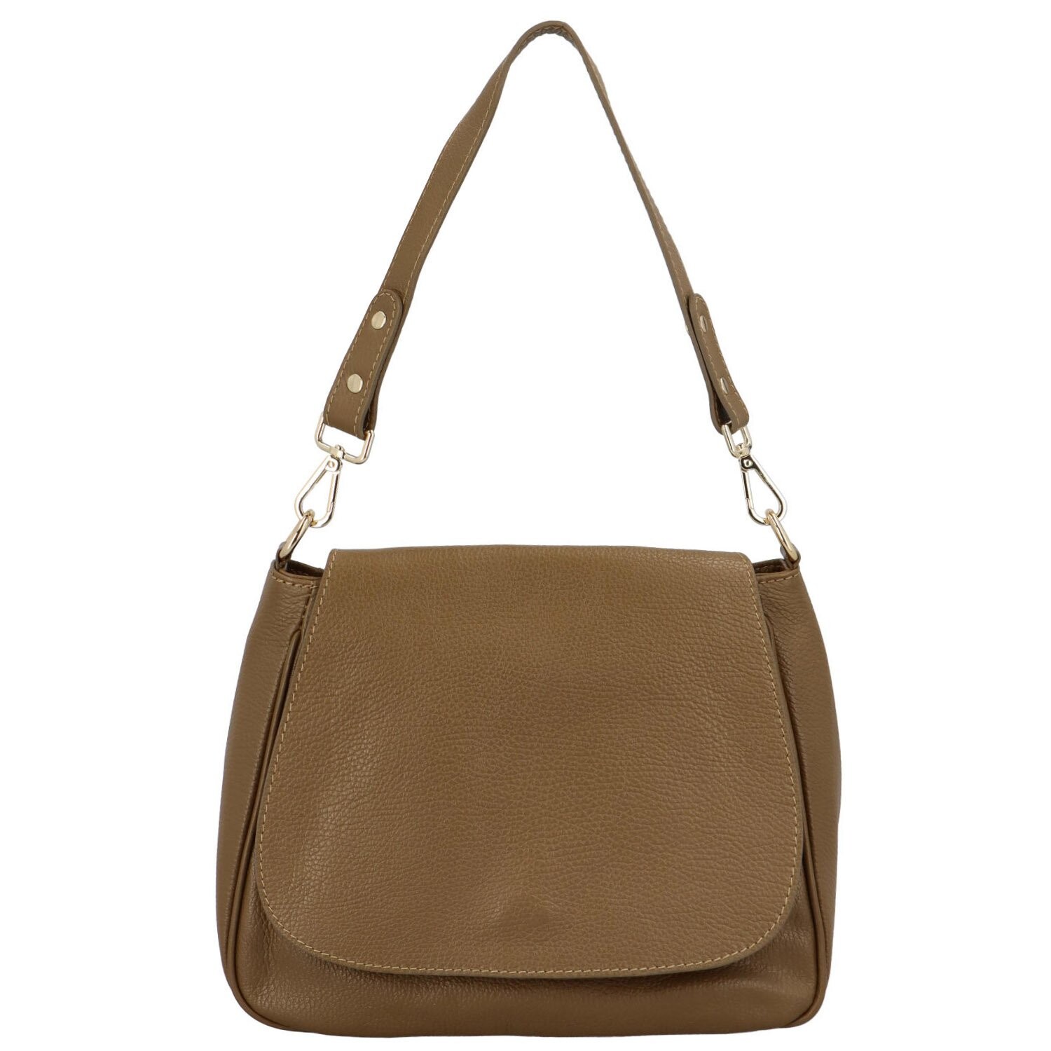 Stylová dámská kožená crossbody kabelka Dawn, khaki