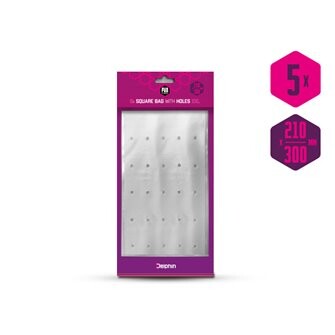 PVA sáček hranatý s otvory Delphin PVA n'tastic XXL / 5ks-300x210mm