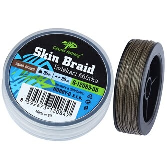 Giants fishing Svlékací šnůra Carp Line Skin Braid Camo brown, 20m