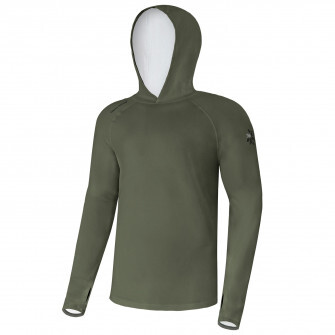 Giants fishing Funkční tričko s dlouhým rukávem UV50+Hoodie Dark Green|vel.2XL