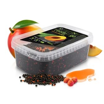 Pellet box Delphin Reaxe READY&GO-Mango-Broskyně/400g