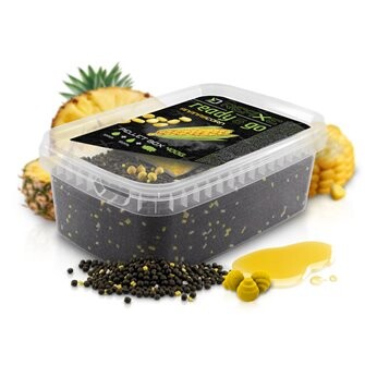 Pellet box Delphin Reaxe READY&GO-Kukuřice-Ananas/400g