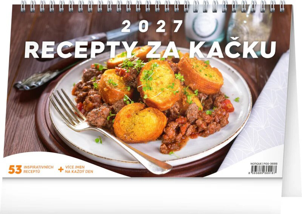 Stolní kalendář Recepty za kačku 2027
