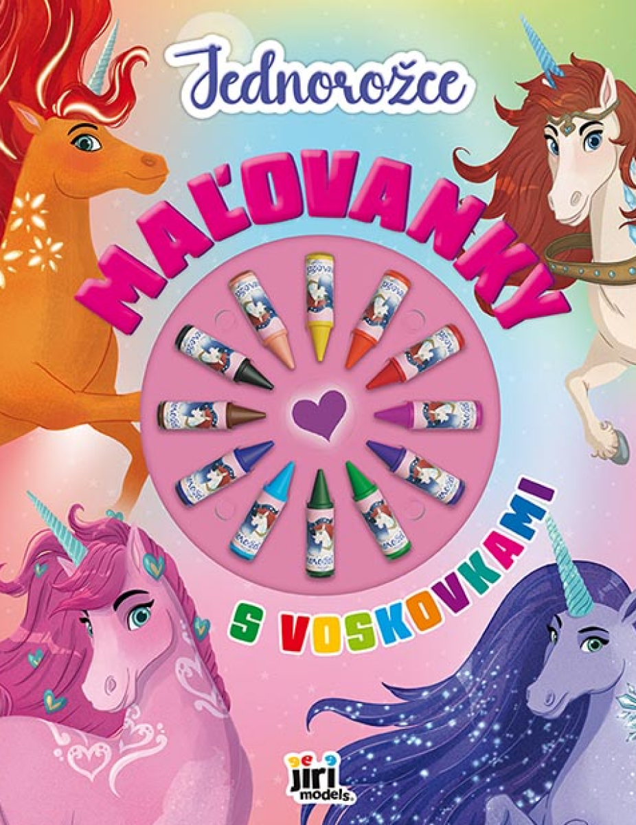 Maľovanky s voskovkami Jednorožce