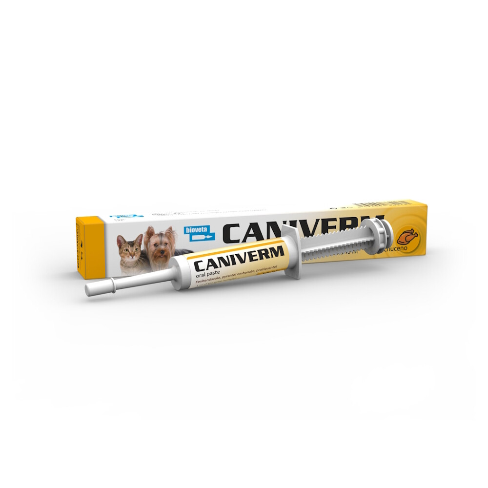 CANIVERM Perorální pasta s kuřecí příchutí 10 ml, poškozený obal