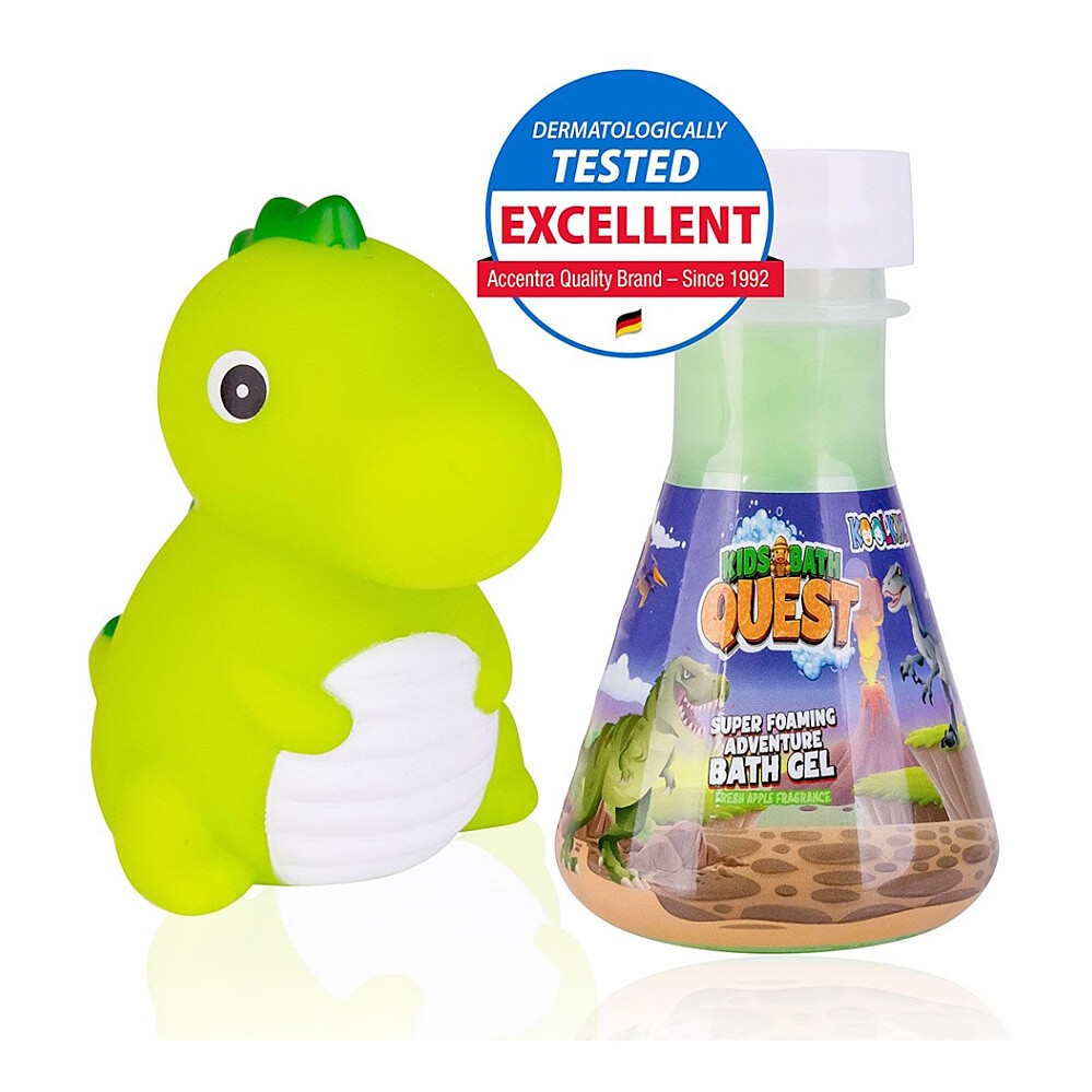 ACCENTRA Sada na koupání koolkidz + stříkačka dinosaurus 60 ml