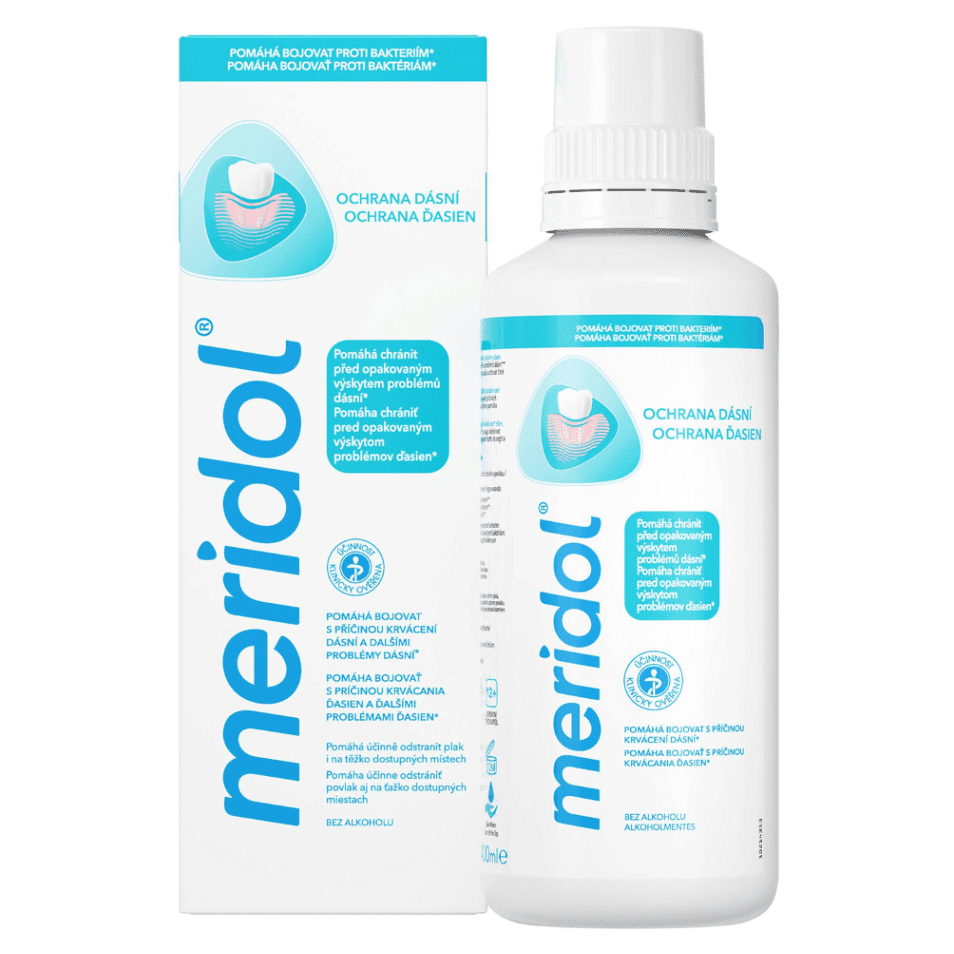 MERIDOL Ústní voda pro ochranu dásní 400 ml, poškozený obal