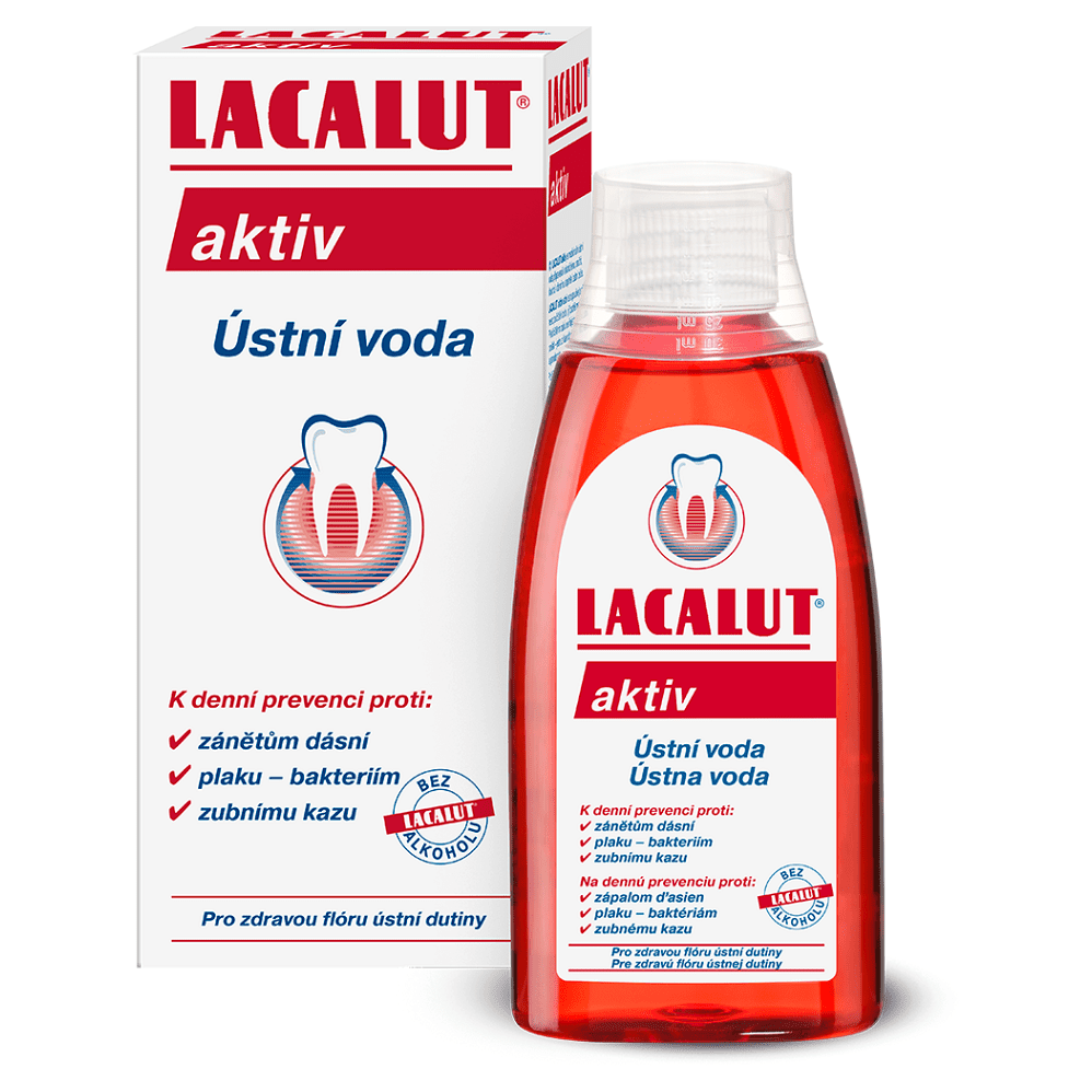 LACALUT Ústní voda Aktiv 300 ml, poškozený obal