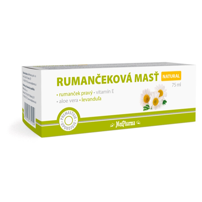 MEDPHARMA Heřmánková mast NATURAL 75 ml, poškozený obal