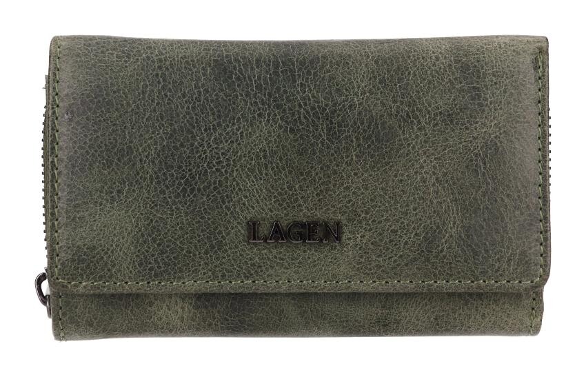 Dámská kožená peněženka Lagen LG-2163 Green