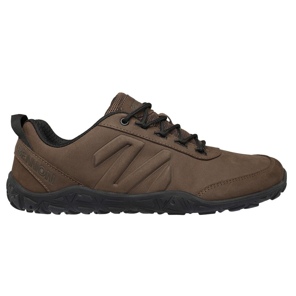 Bennon Kožené barefoot polobotky Leather - Černá / hnědá | 36
