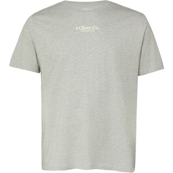 s.Oliver RL BIG SIZE T-SHIRT Pánské volnočasové triko, šedá, velikost XXXL