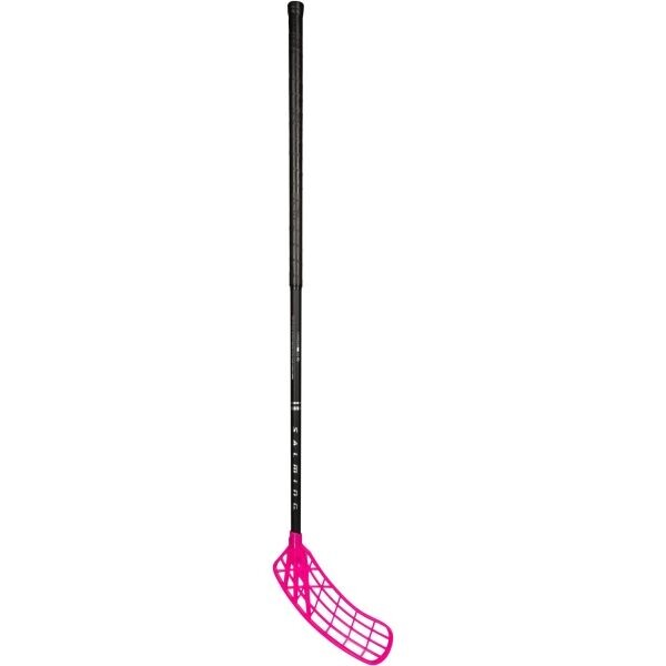 Salming Q-SERIES CARBON PRO 2.0 RD TRIDENT F29 Florbalová hůl, růžová, velikost