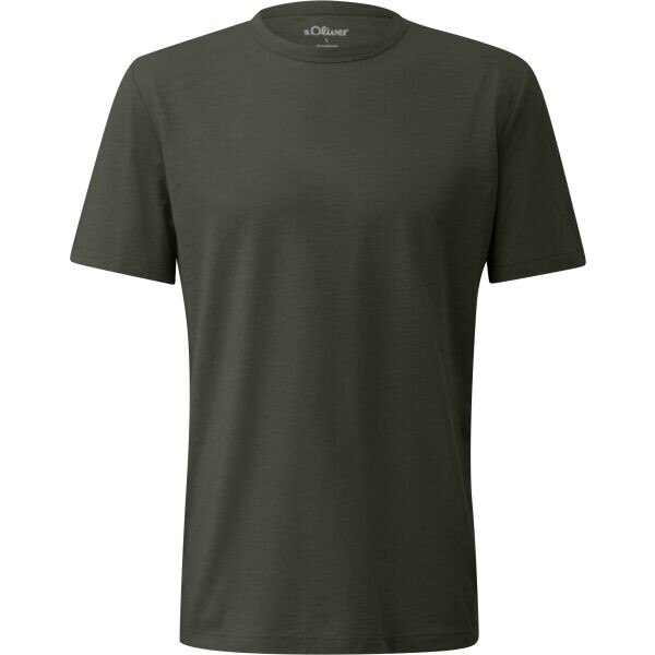 s.Oliver RL BIG SIZE T-SHIRT Pánské volnočasové triko, tmavě zelená, velikost 5XL