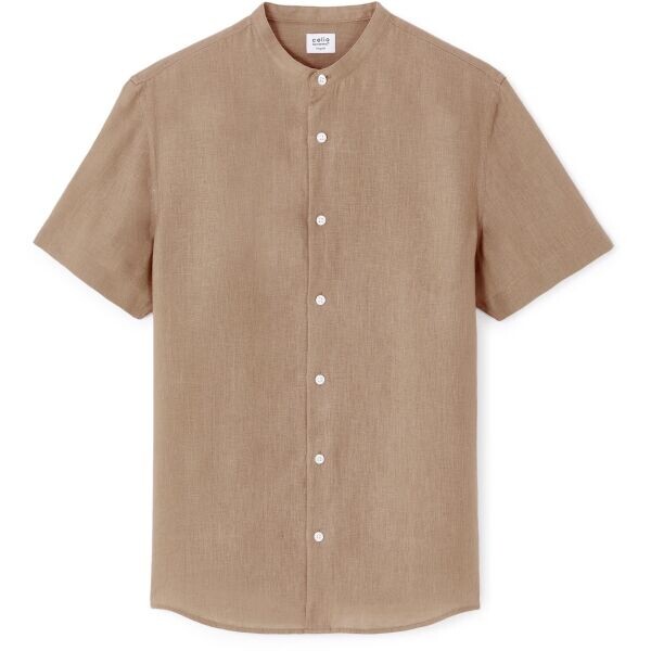 CELIO DAMAOPOC Pánská košile, hnědá, velikost