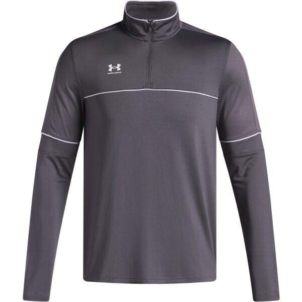 Under Armour CHALLENGER TRAINING QZ Pánská fotbalová mikina, tmavě šedá, velikost S