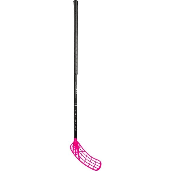 Salming Q-SERIES CARBON PRO 2.0 RD OVAL TRIDENT F27 Florbalová hůl, růžová, velikost