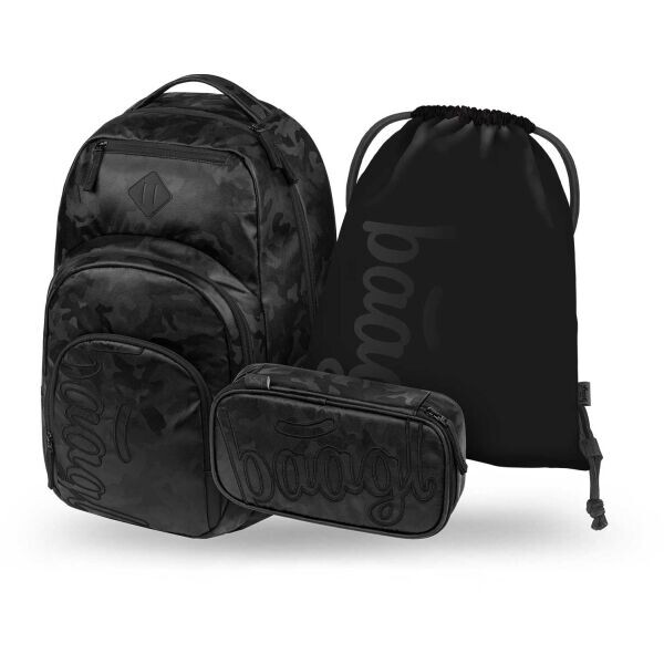 BAAGL 3 SET COOLMATE ONYX Školní set, černá, velikost