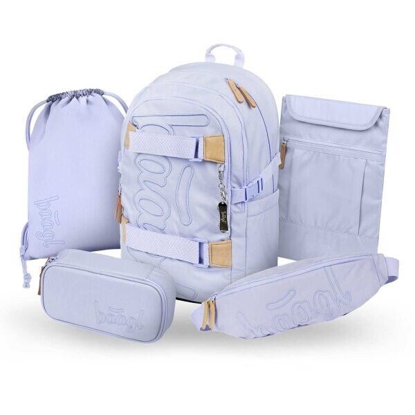 BAAGL 5 SET SKATE LILAC Školní set, fialová, velikost