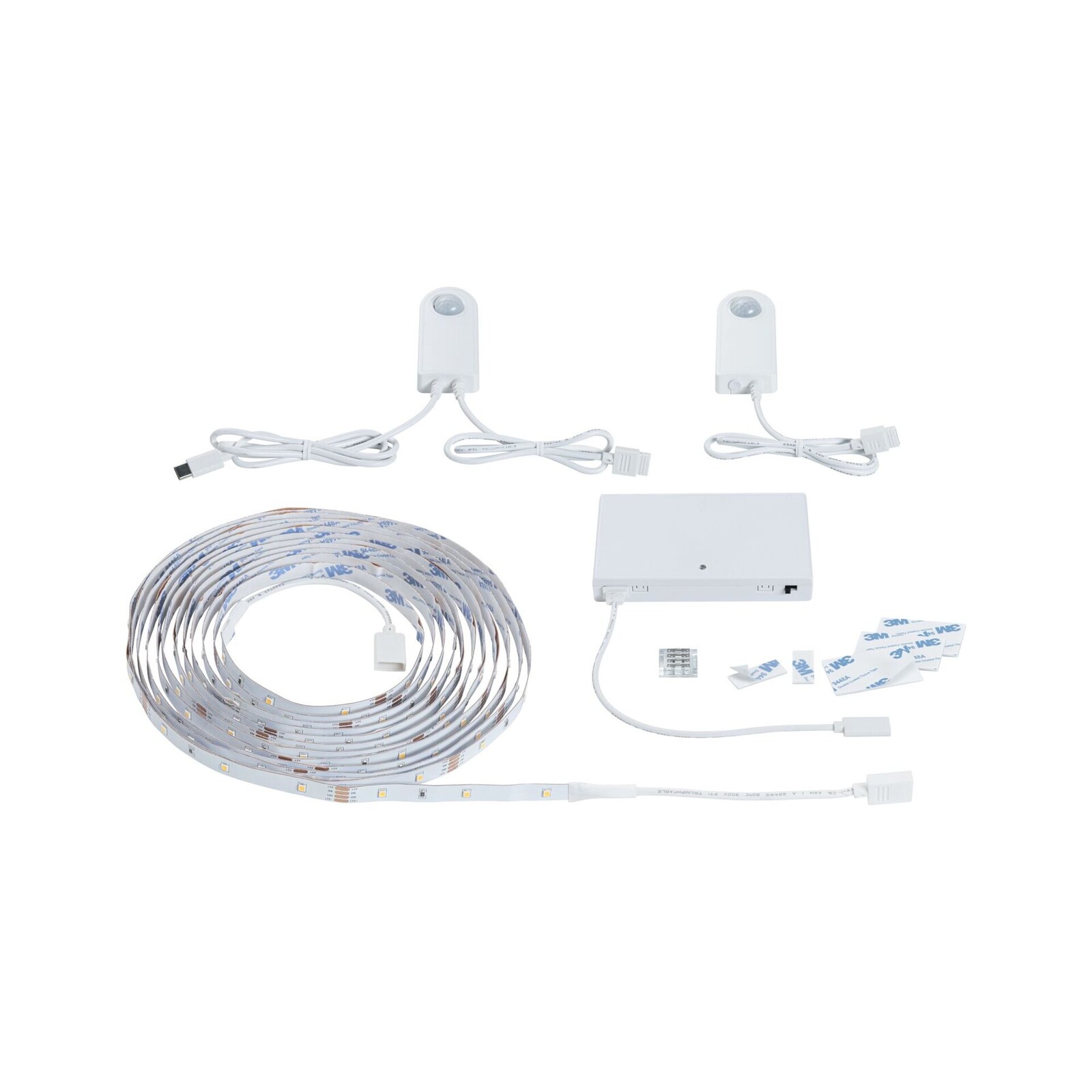 PAULMANN LED Stair Strip senzor sada 5m soumrakové a pohybové čidlo (IR) 5m 5W 180lm/m 30 LED/m 3000K