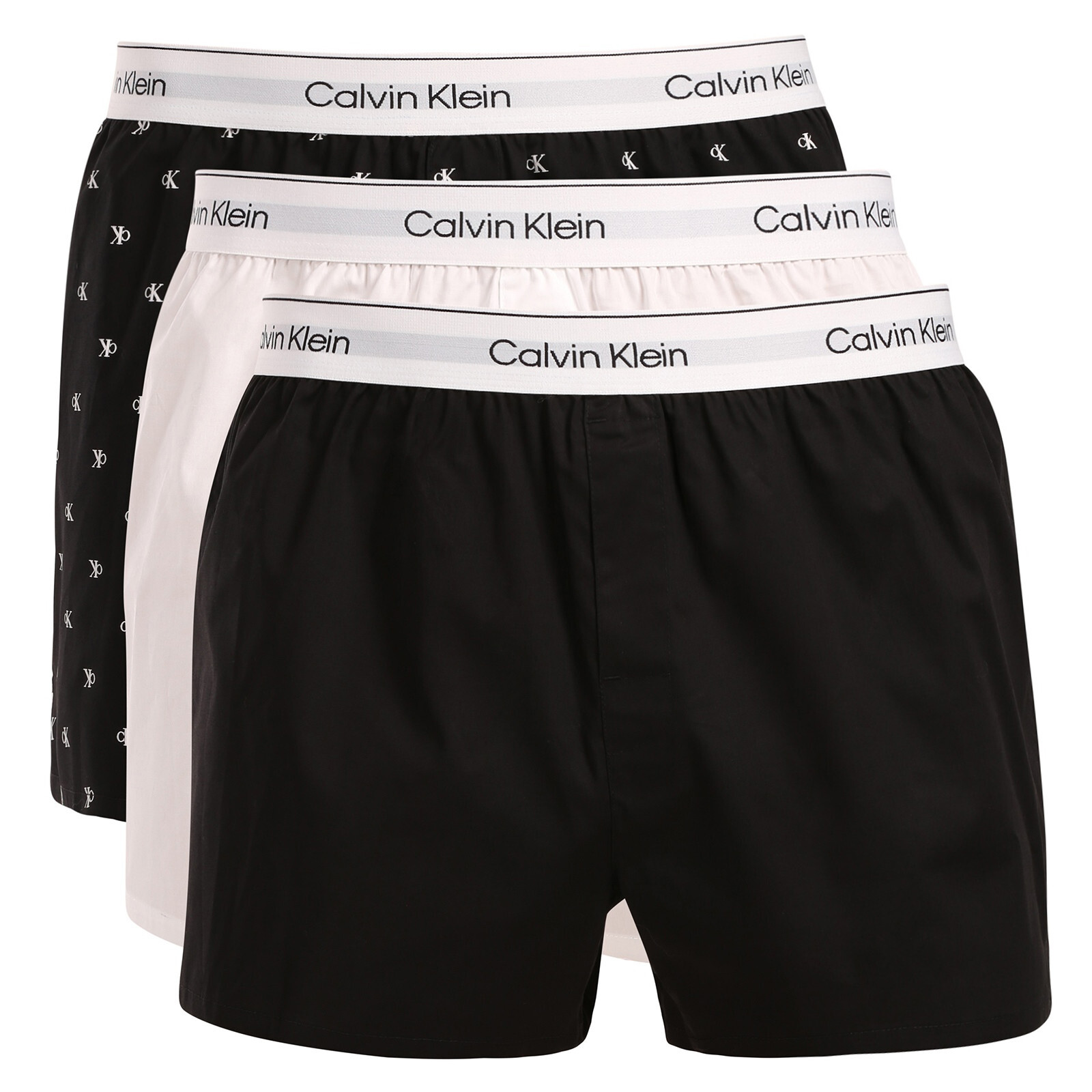 3PACK pánské trenky Calvin Klein vícebarevné (NB4267-3TH) L, trenýrky