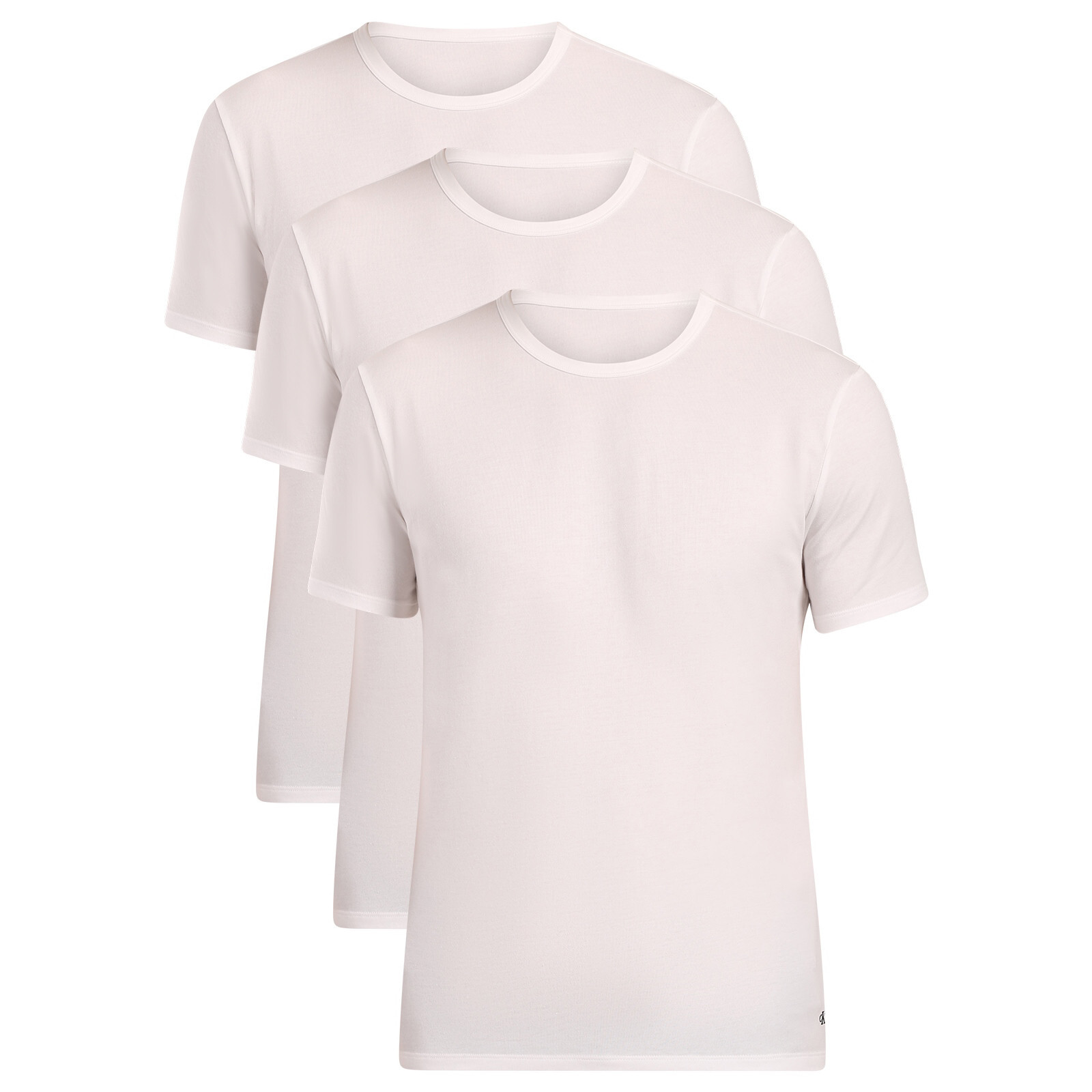 3PACK pánské tričko Calvin Klein bílé (NB4185-100) XL