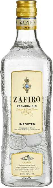 Zafiro Classic gin 37,5% 1l