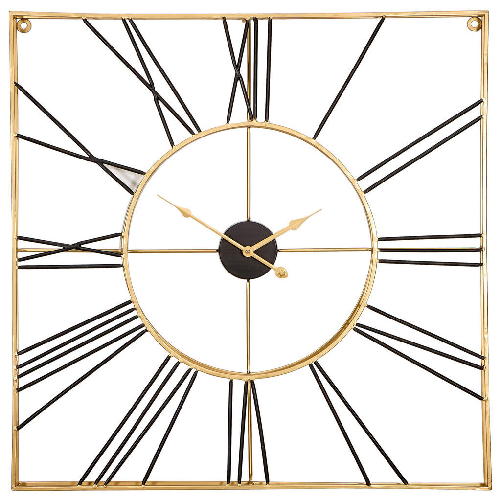 Ambia Home NÁSTĚNNÉ HODINY černá, barvy zlata 71/71 cm