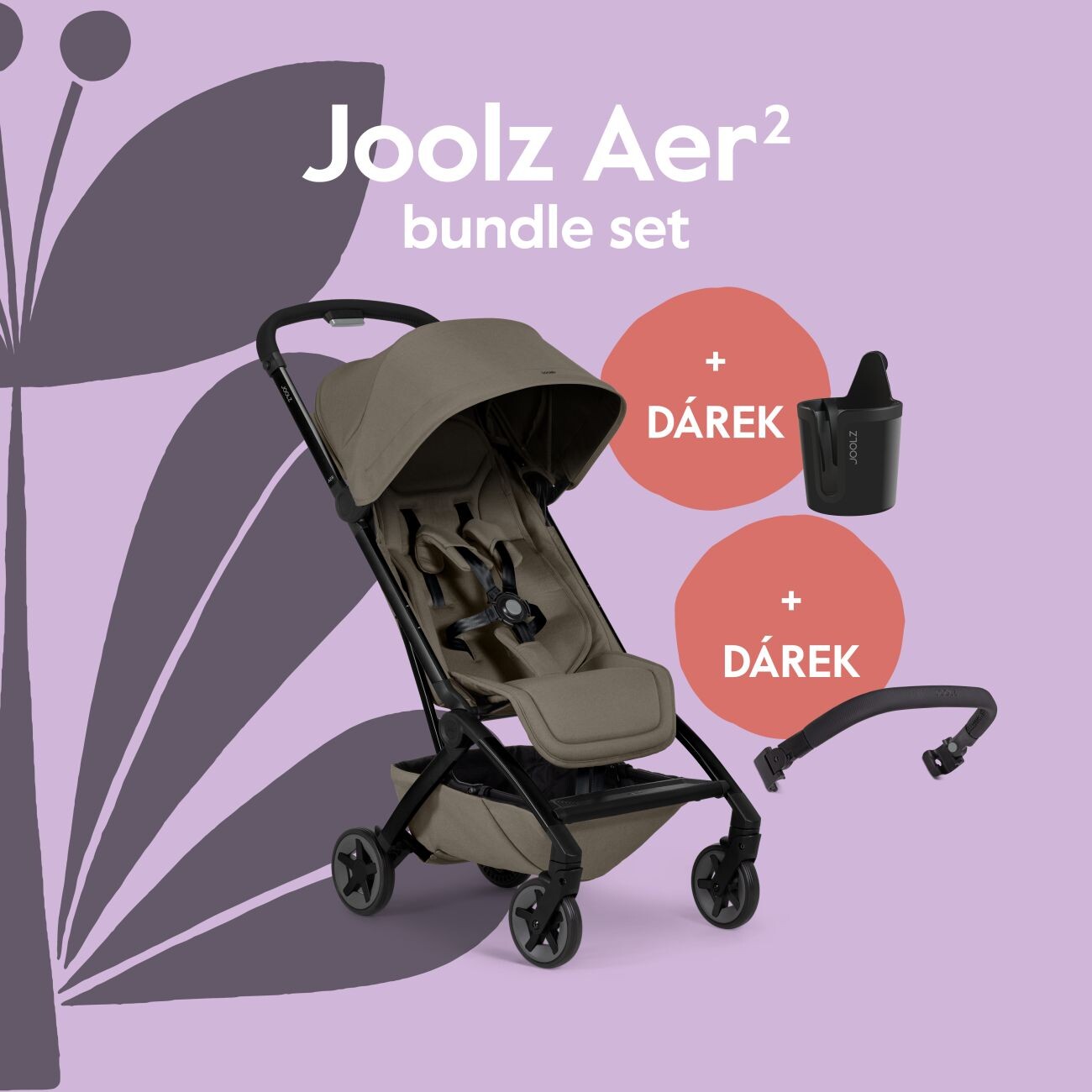 Joolz Joolz Aer2 kočárek BUNDLE SET | Hazel Brown
