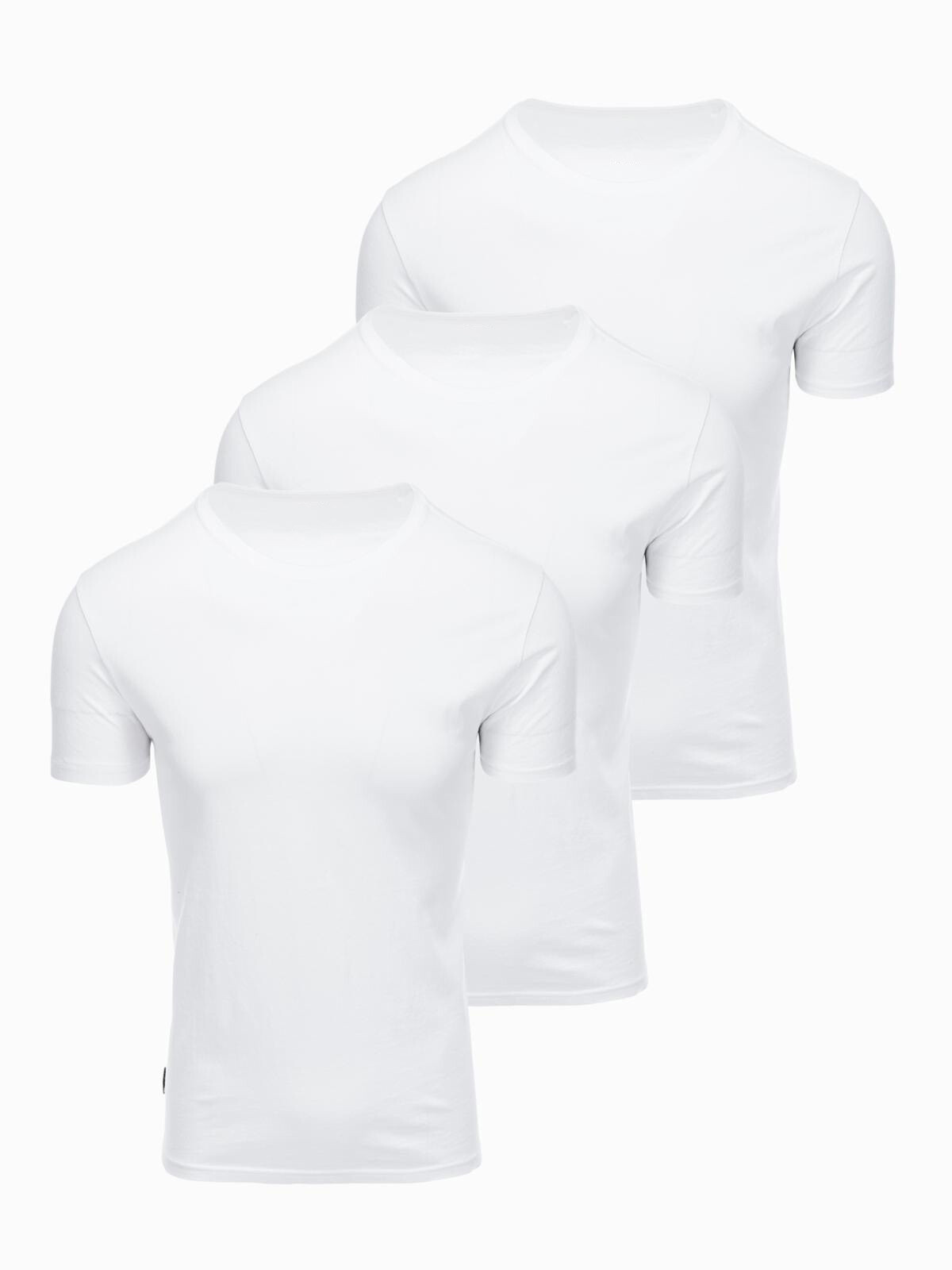 Sada pánských triček Ombre BASIC - 3x bílé
