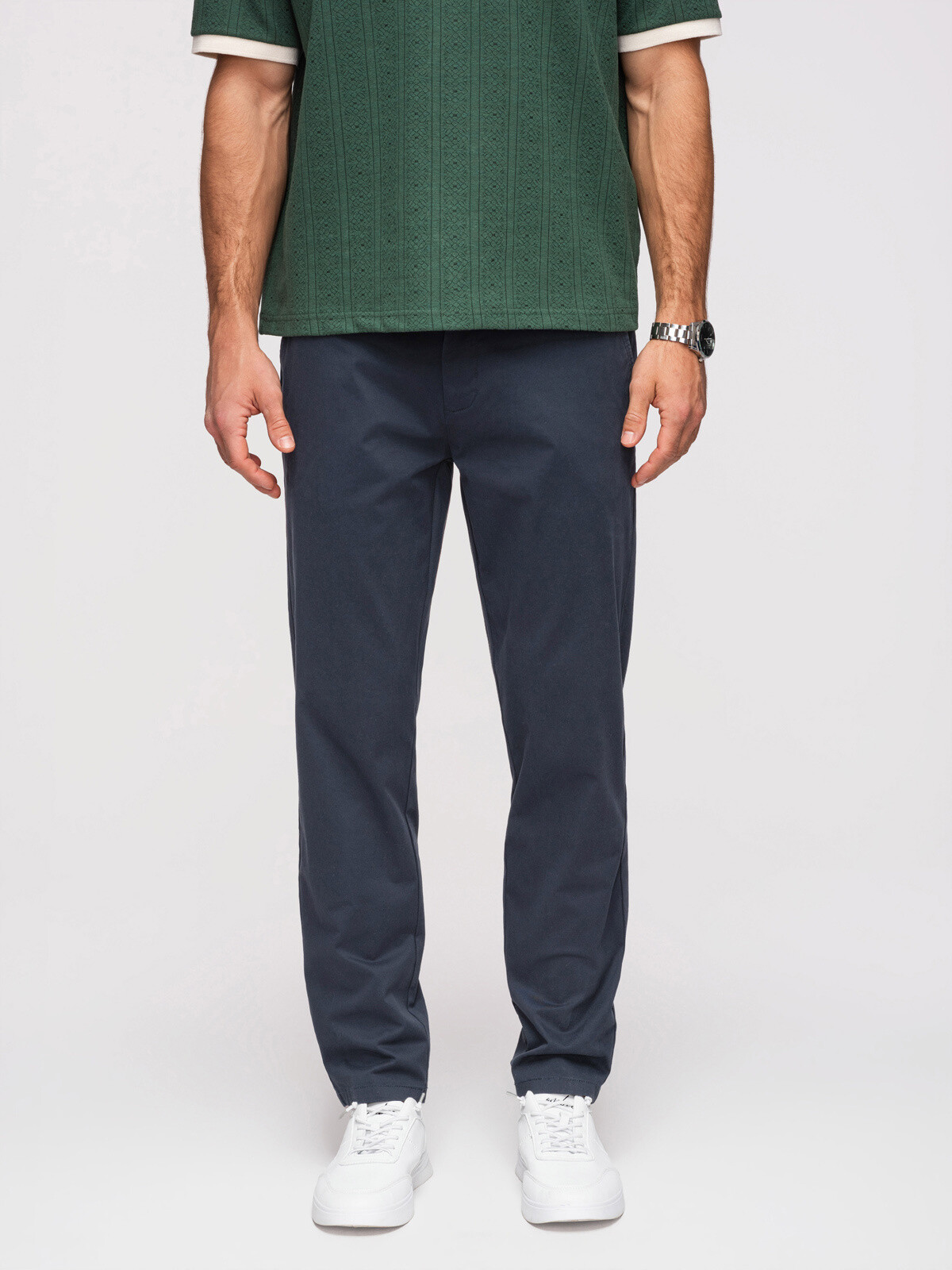 Pánské chino kalhoty Ombre – modrá