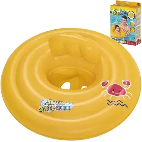 Nafukovací kruh se dnem pro nejmenší – 69 cm, B32096