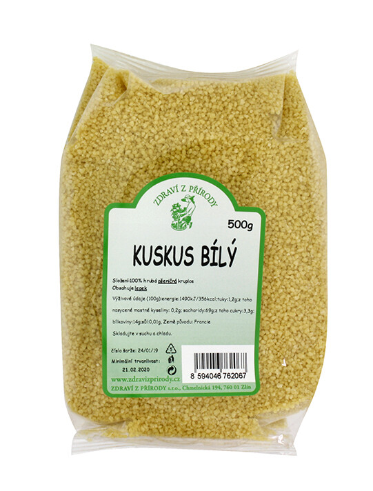 Zdraví z přírody Kuskus bílý 500 g ZP DMT 04/2026