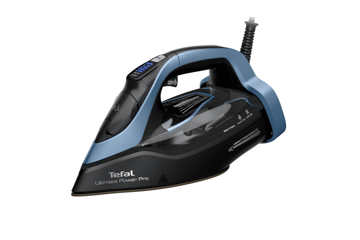 Napařovací žehlička Tefal Ultimate Power Pro FV9E53E0 Bledě modrá/Černá