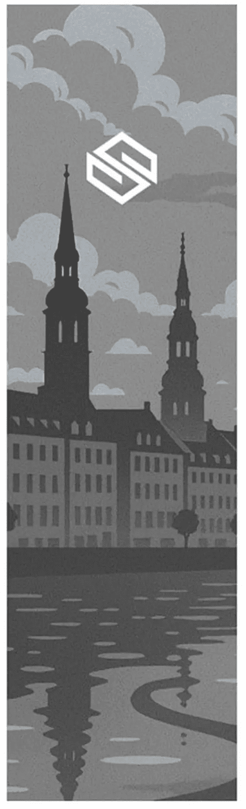 Striker - City Skyline Mono - Griptape na koloběžky